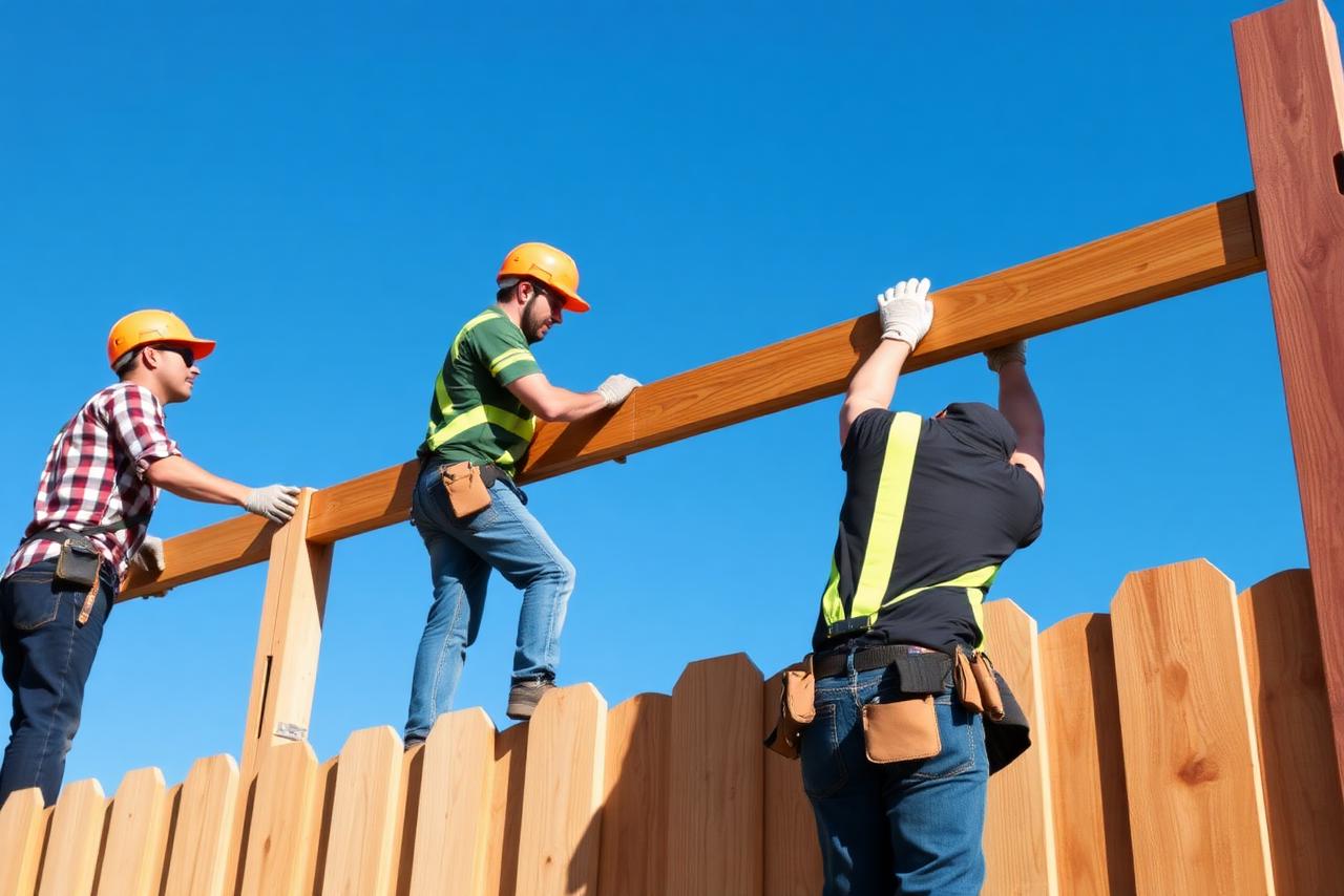 Trinity Fence Company crew